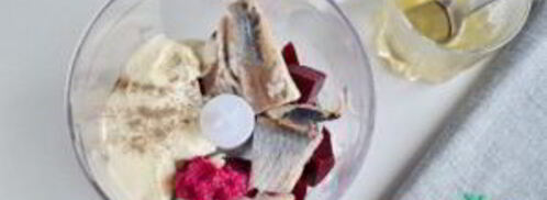 пикантный свекольный мусс с селедкой. Шаг 2