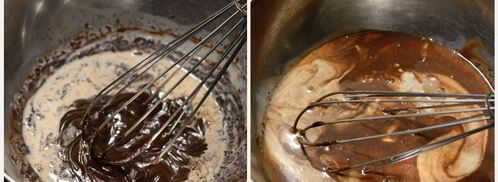 рождественское полено с шоколадным муссом и ягодами. Шаг 8