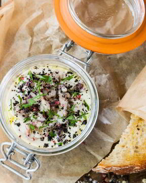 Рыбный мусс с грушей