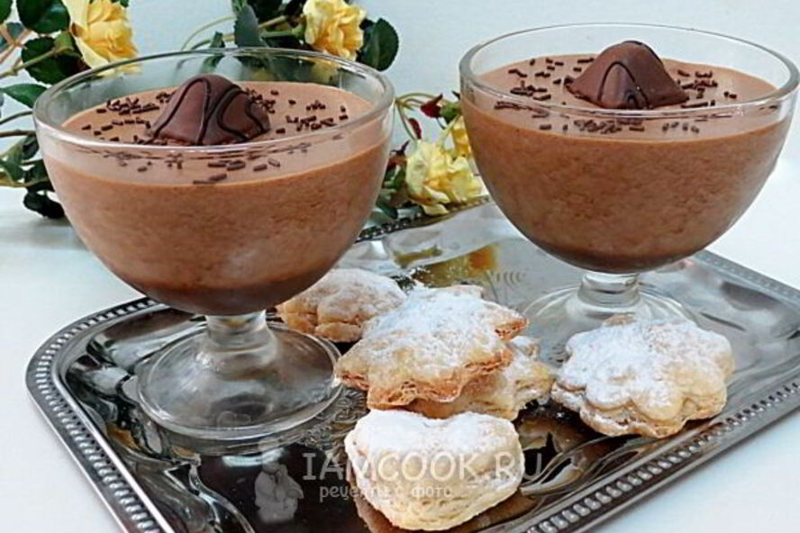 Рецепт шоколадна-кофейного мусс