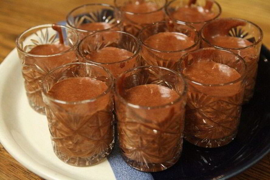 Рецепт шоколадна-сливочного мусс