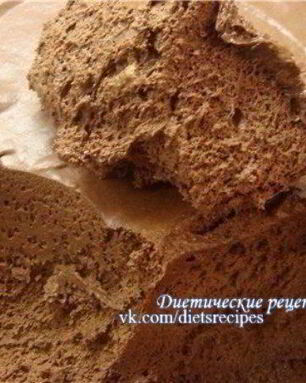 Шоколадно-творожный диетический мусс