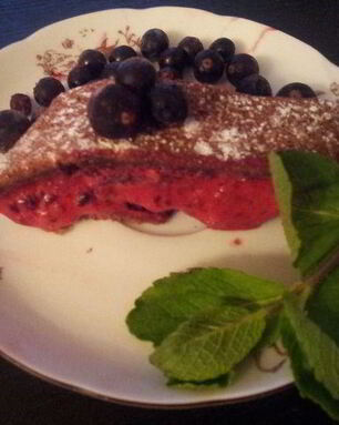 Шоколадный рулет с муссом