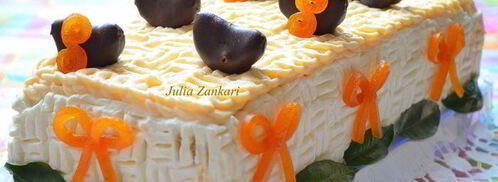 тирамису с мандариново-сливочным муссом и шоколадом. Шаг 18