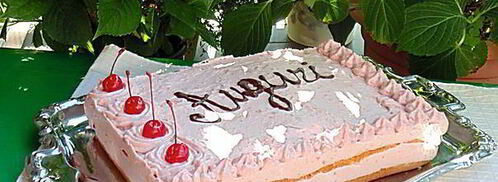 торт-мусс сад с черешней. Шаг 10