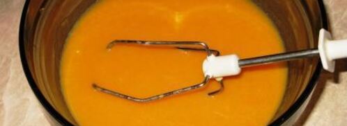 тыквенный мусс с белым шоколадом и апельсином. Шаг 6