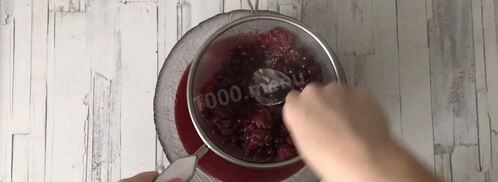 ягодный мусс с ежевикой и клюквой. Шаг 3