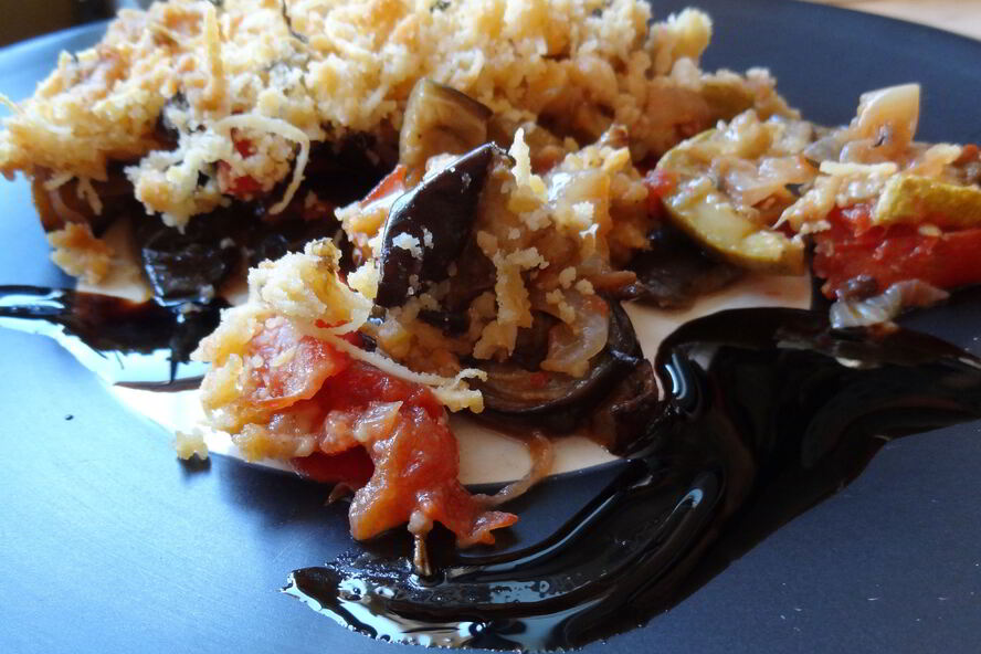 Рецепт овощного крамбла