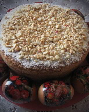 Кулич из манно-молочного бисквита