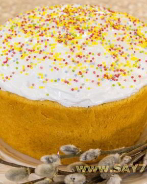 Кулич на топленом молоке