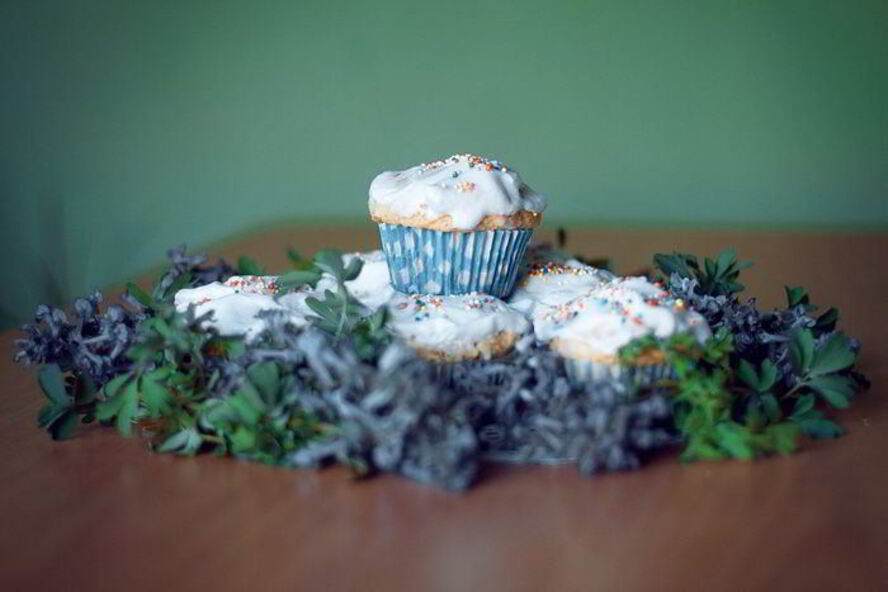 Рецепт куличей с миндалем и изюмом