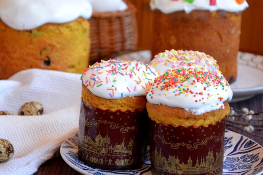 Рецепт куличей с шафраном