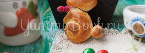 пасхальные булочки-кролики. Шаг 9