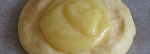 пасхальные творожные булочки с заварным кремом и абрикосами. Шаг 10