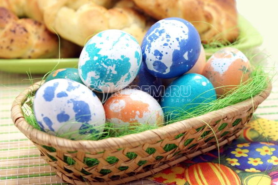 Рецепт пасхальных яиц динозавриков