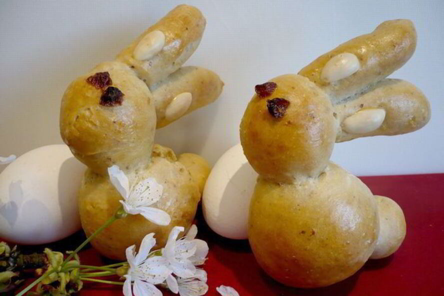 Рецепт пасхальных зайцев в темно-синем лесу