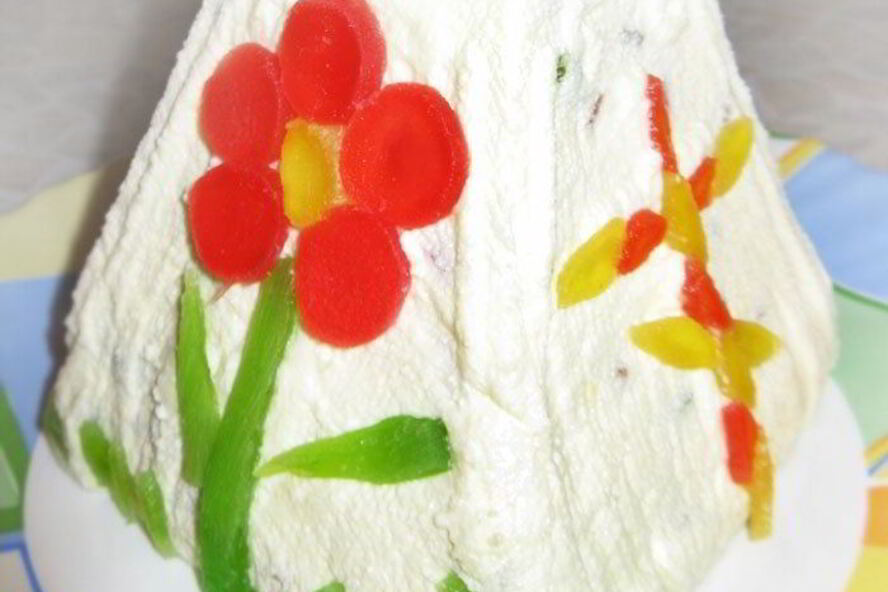 Рецепт творожной пасхи без выпечки со сгущенкой