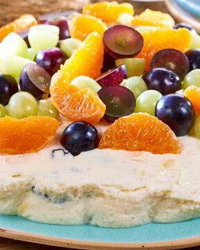 Творожная пасха с фруктами