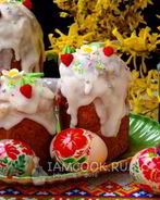 Творожный кулич без дрожжей