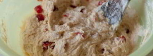 творожный кулич с пьяной вишней. Шаг 5