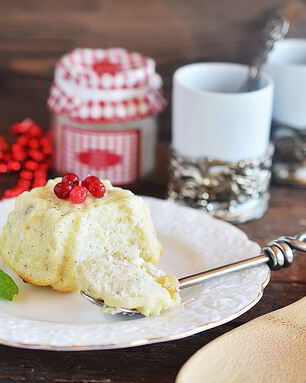 Пудинг творожный на пару