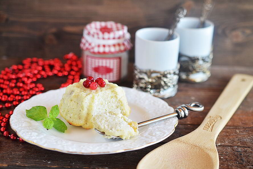 Рецепт пудинга творожного на пару