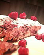 Быстрое творожное суфле с малинкой