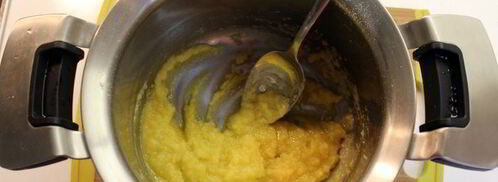 дважды запеченное суфле горгонзола и карамелизованная груша. Шаг 4