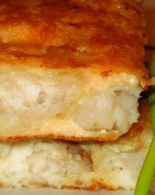 Нежная рыба под сырном суфле