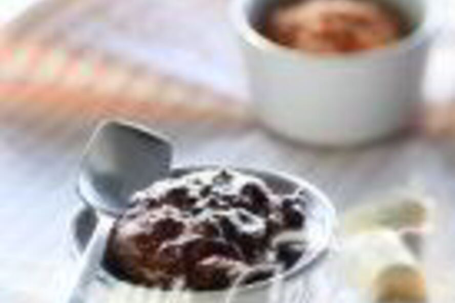 Рецепт шоколадна-яблочного суфле