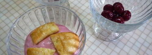 сливочно-вишневое суфле с творогом и шоколадом. Шаг 6