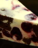 Торт-суфле с творогом и вишнями