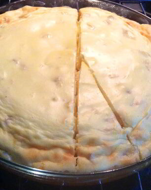 Творожное суфле с бананом