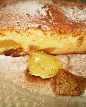 Творожное суфле с грушами