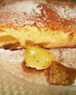 Творожное суфле с грушами