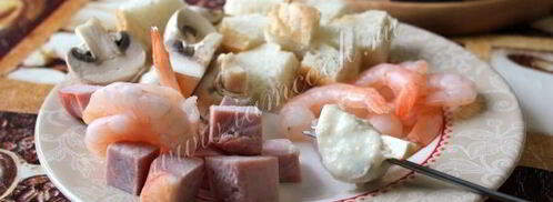 сырное фондю с тремя видами сыра. Шаг 15