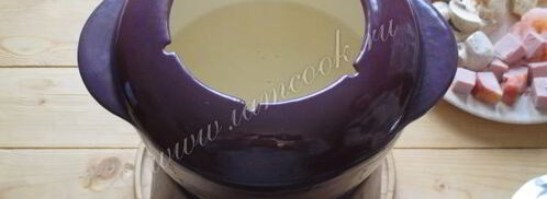 сырное фондю с тремя видами сыра. Шаг 13