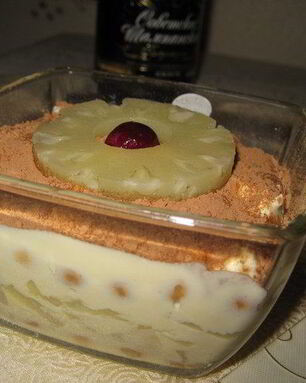 Тирамису Ананасы в шампанском