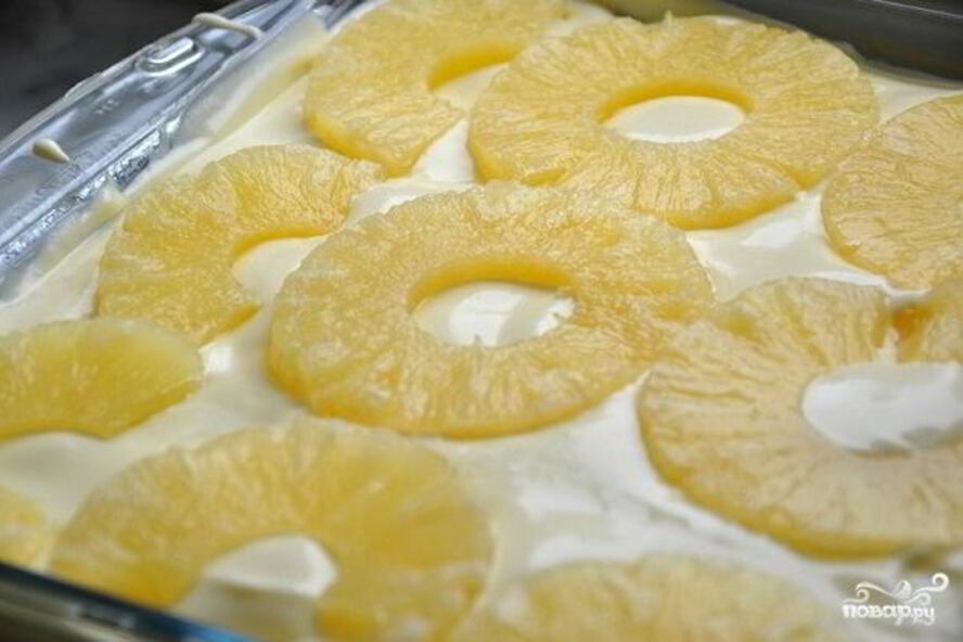 Рецепт тирамису с ананасами