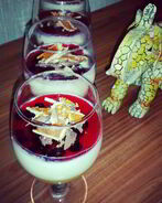 Ванильная панна-котта с фруктовым желе