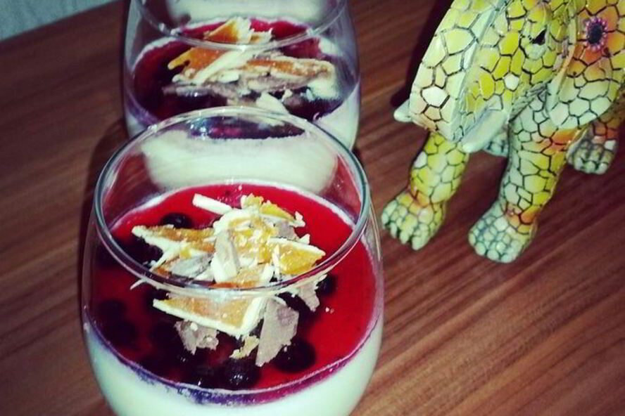 Рецепт ванильной панны-котты с фруктовым желе