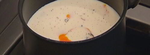 ванильный рисовый пудинг с изюмом и карамелью. Шаг 4