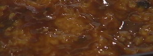 ванильный рисовый пудинг с изюмом и карамелью. Шаг 9