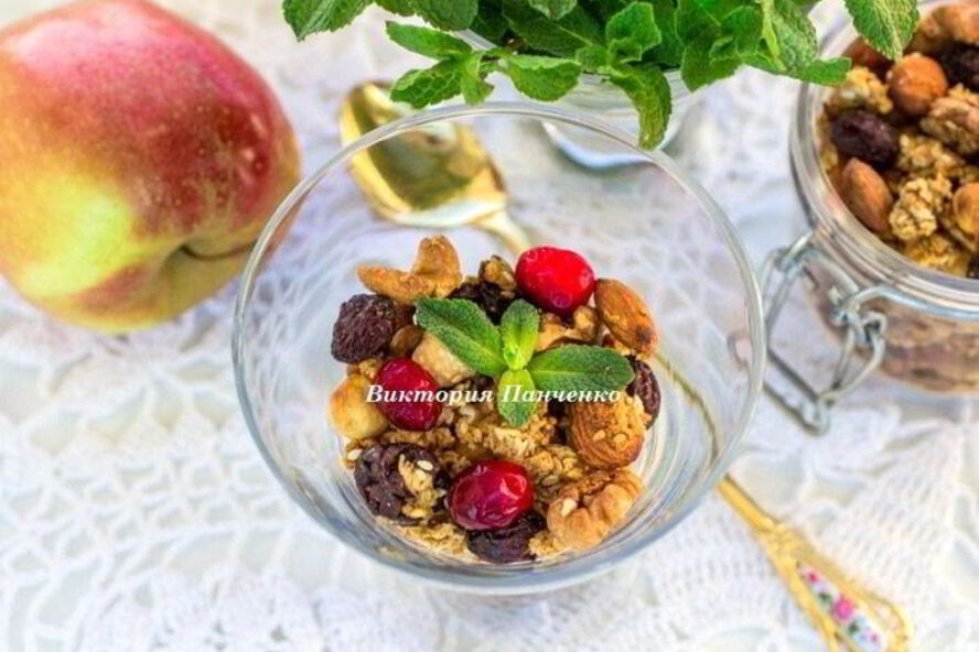 Рецепт яблочной гранолы