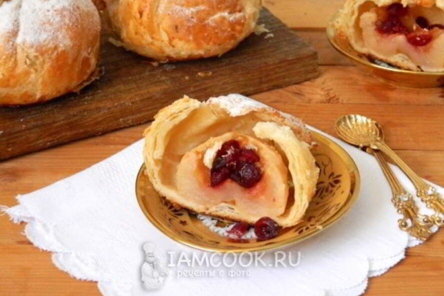 Рецепт яблок, запеченных в тесте