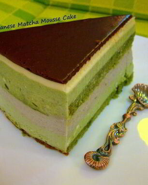 Японский десерт с чаем Маття