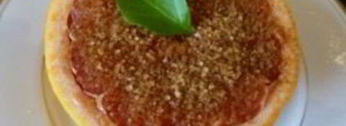 запеченный грейпфрут с корицей и коричневым сахаром. Шаг 4