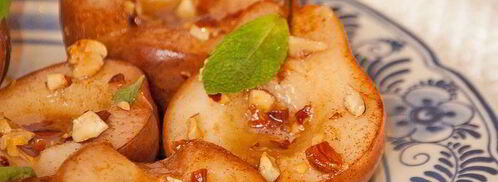 запеченные груши с миндалем и корицей. Шаг 5