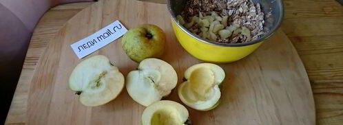 запеченные яблоки с овсянкой. Шаг 5