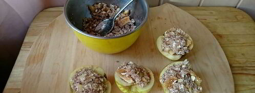 запеченные яблоки с овсянкой. Шаг 6